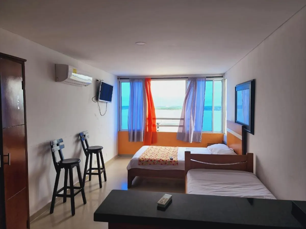 Aparta-Estudio, Piso 19, Con Vista Al Mar Apartment Cartagena 0*,  Colombia